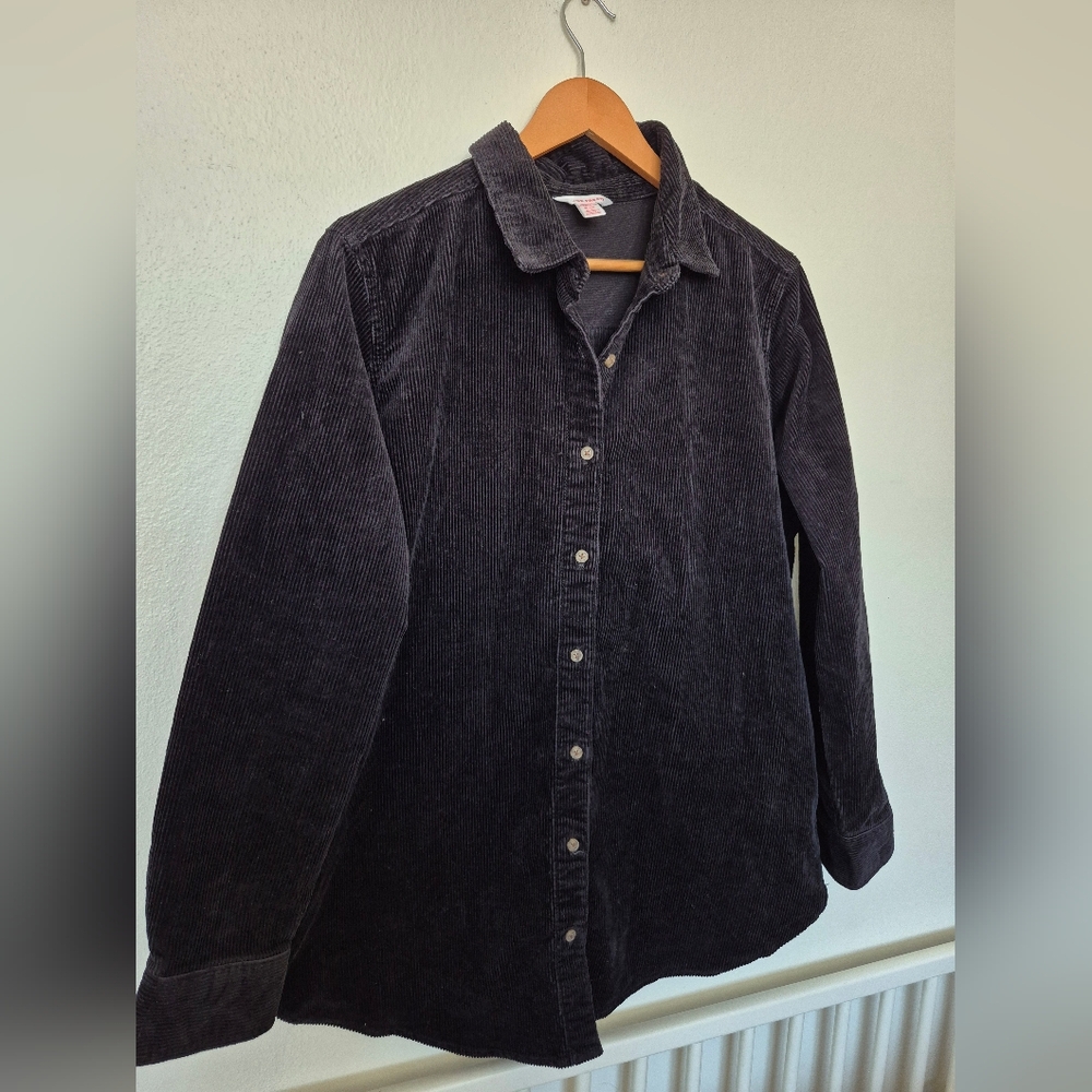 Long 97% Cotton Corduroy Shirt Jacket Size XL By Joe Fresh - Picture 2 of 6